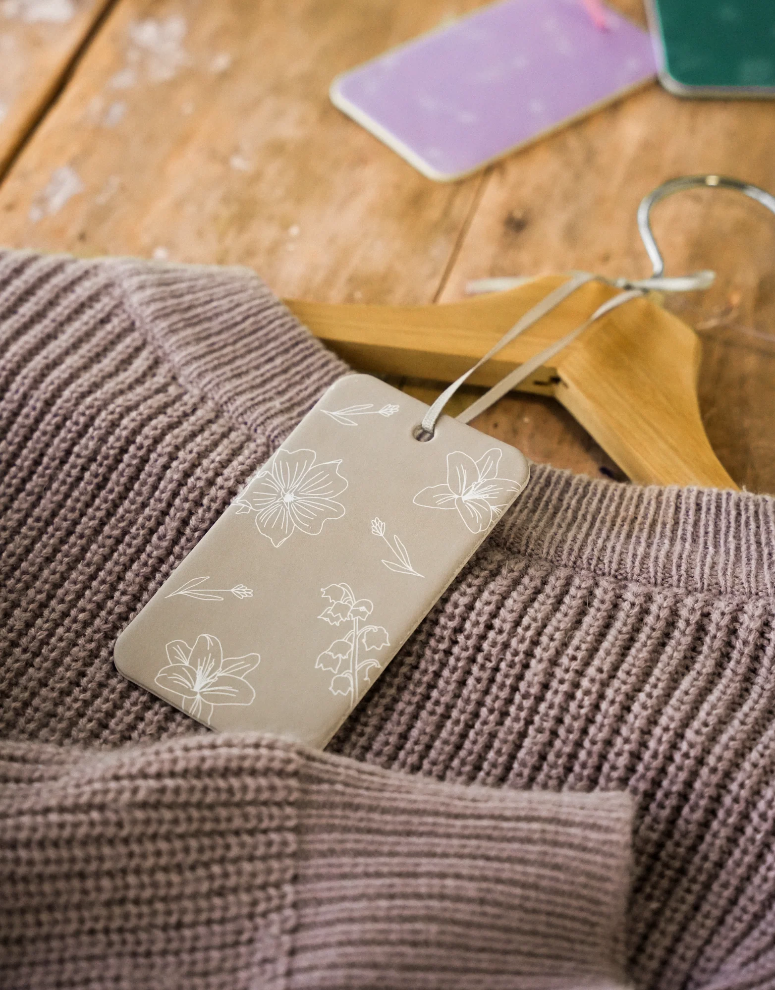 Carton parfumé - Coton blanc & lavande - Image 3