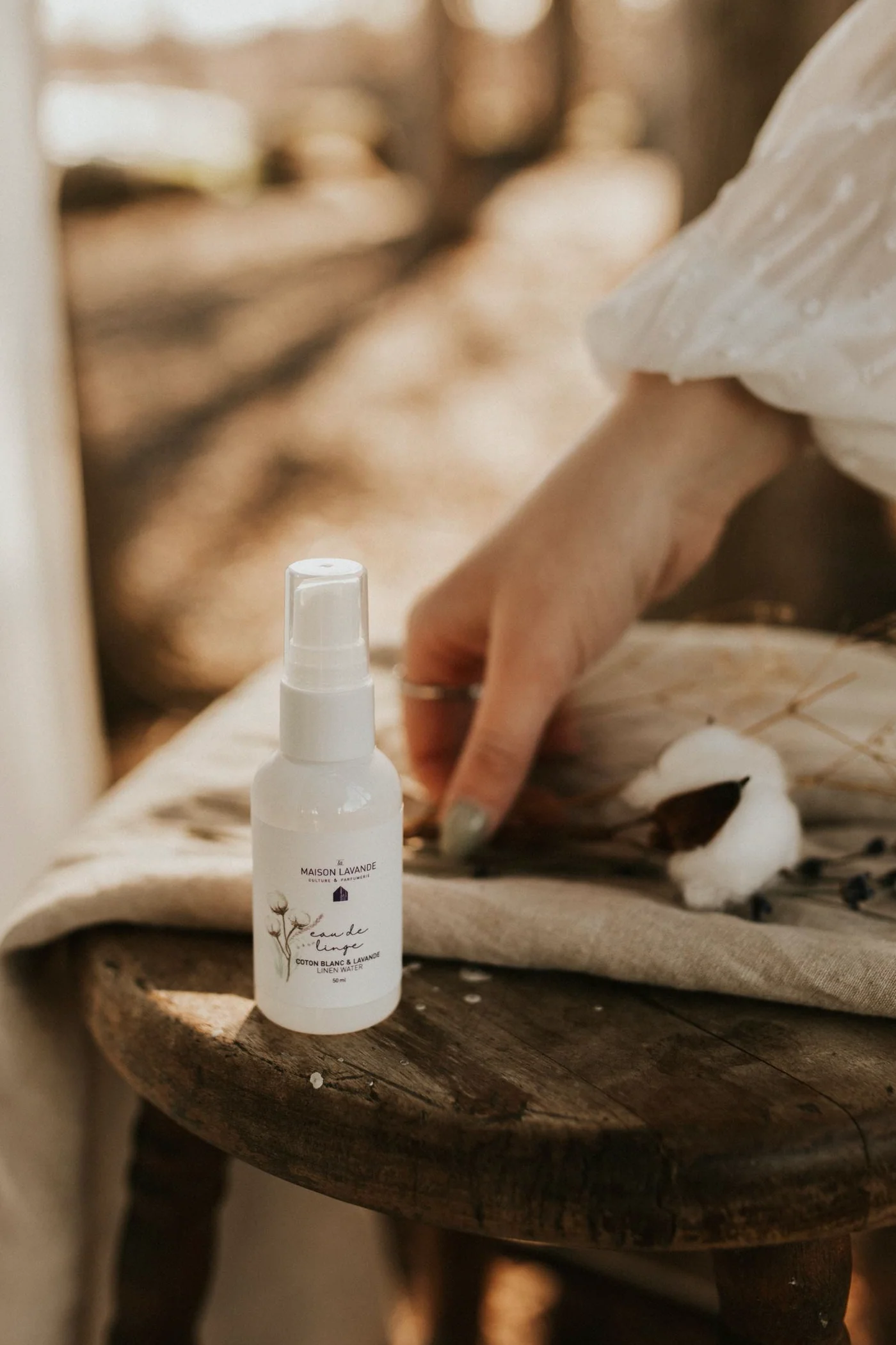 Eau de linge - Coton Blanc & lavande - Image 4