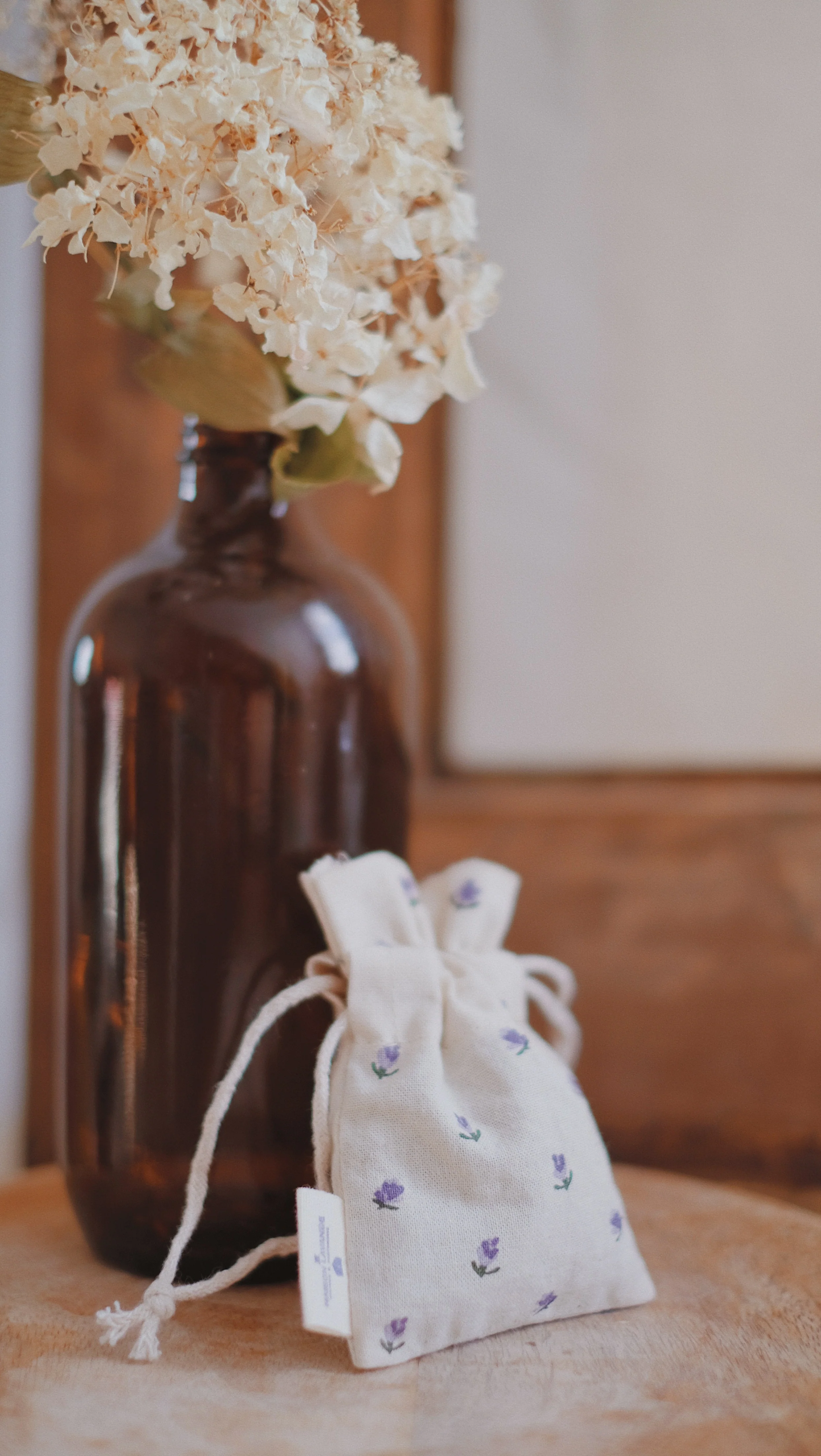 Sachet de lavande séchée en coton - Image 3