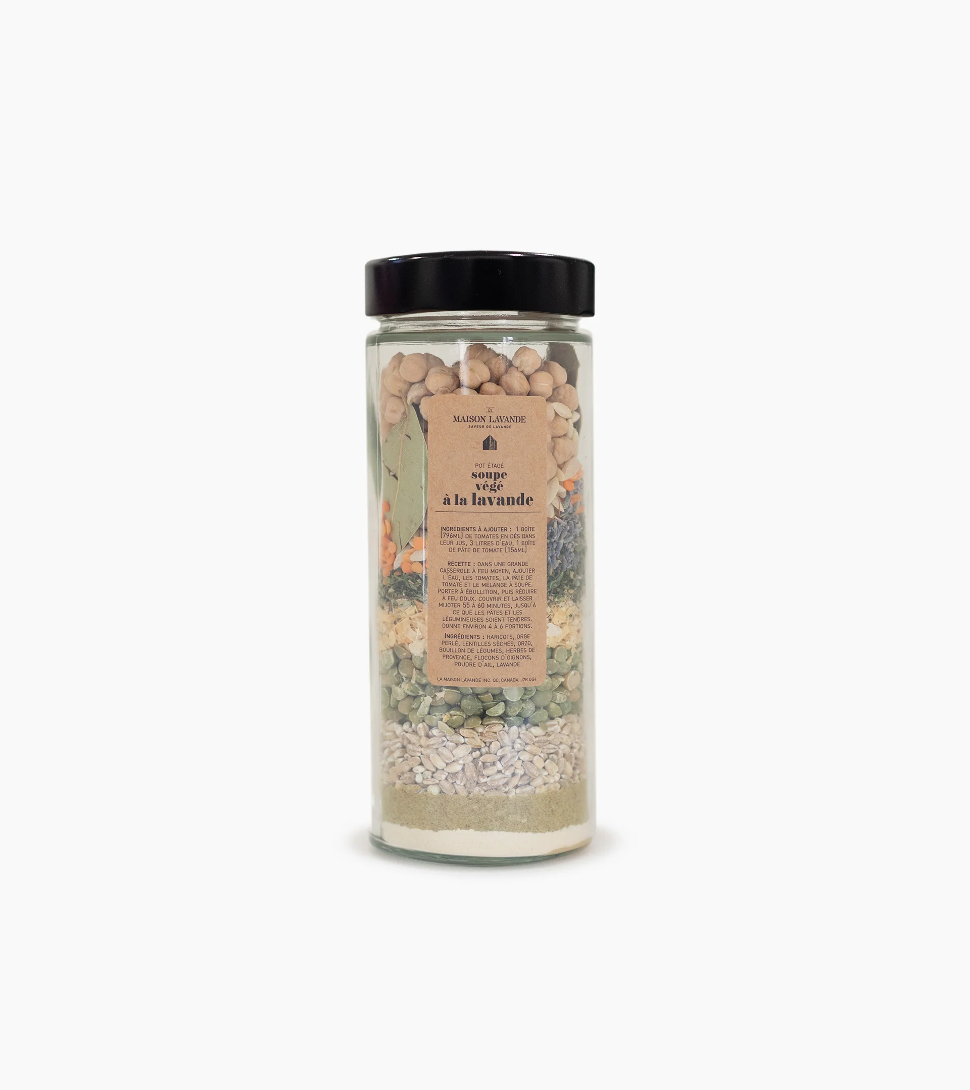 Soupe végé à la lavande