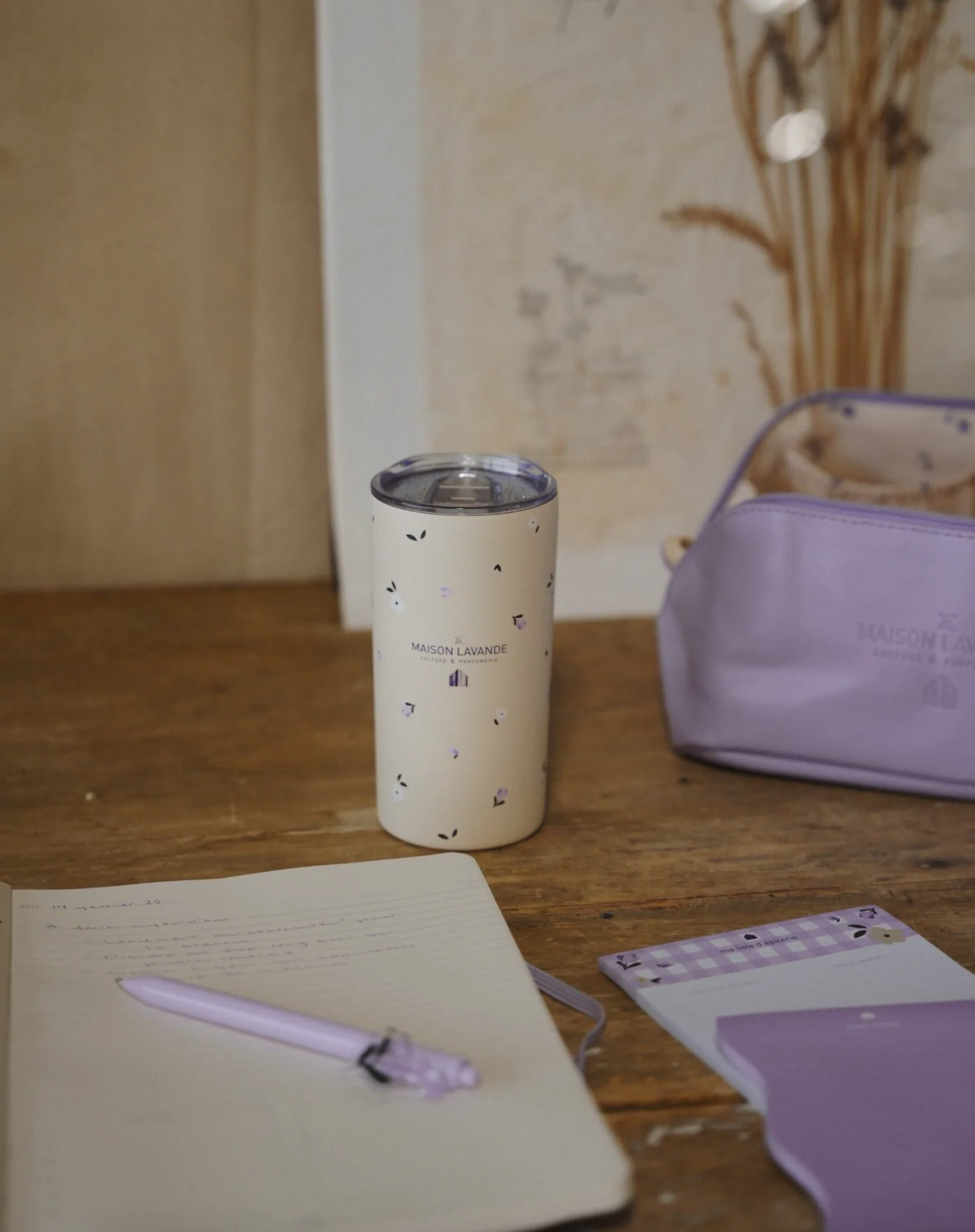 Tasse de transport isotherme - Fleurs & vanille - Image 3